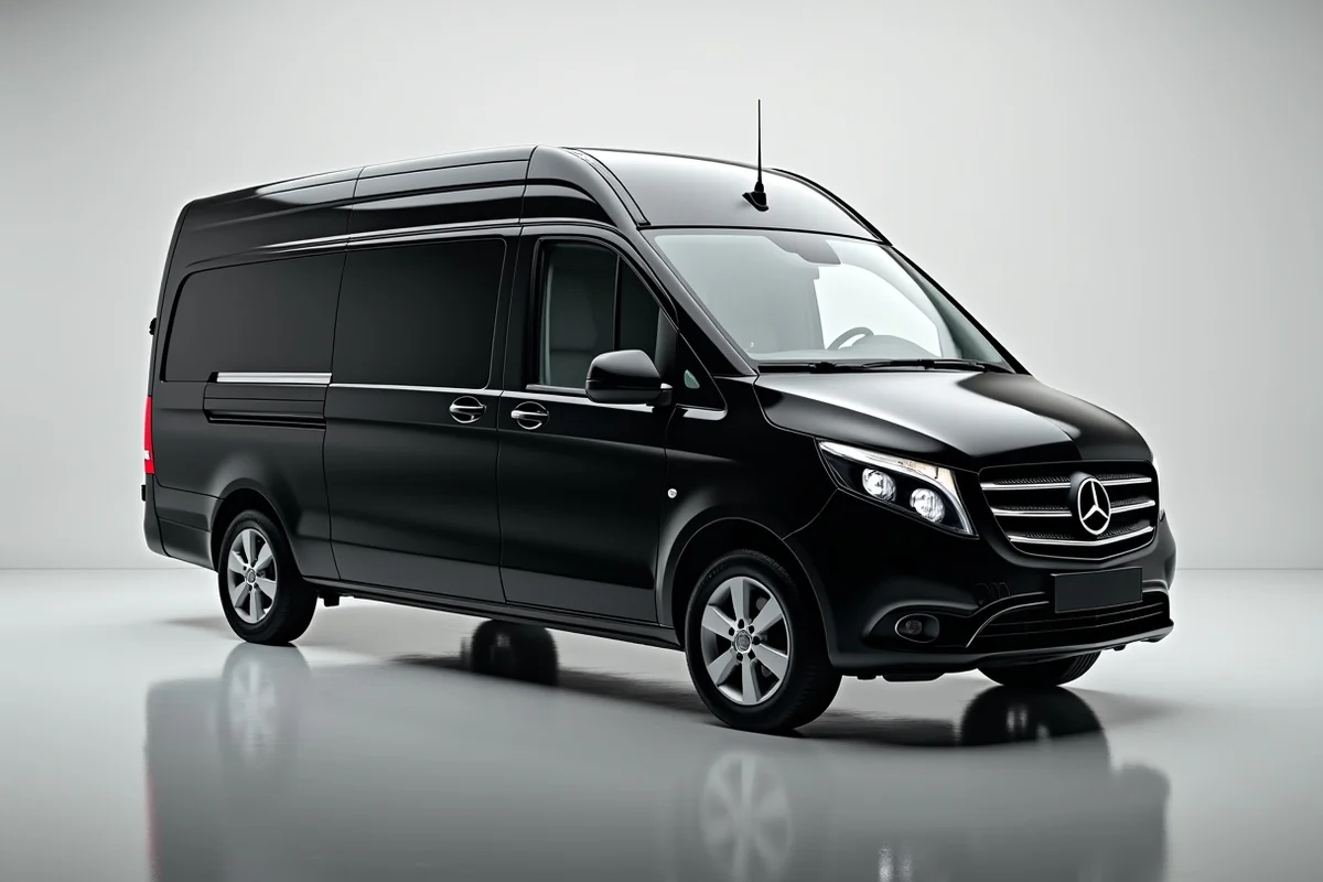 Van VIP noir de la flotte ZILMOOVE VTC